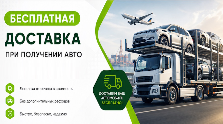 Акция! Бесплатная доставка по Истре при получении авто
